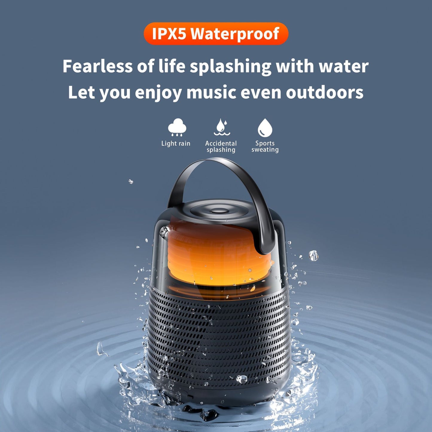 Outdoor Bluetooth Speaker with HIFI Bass Sound