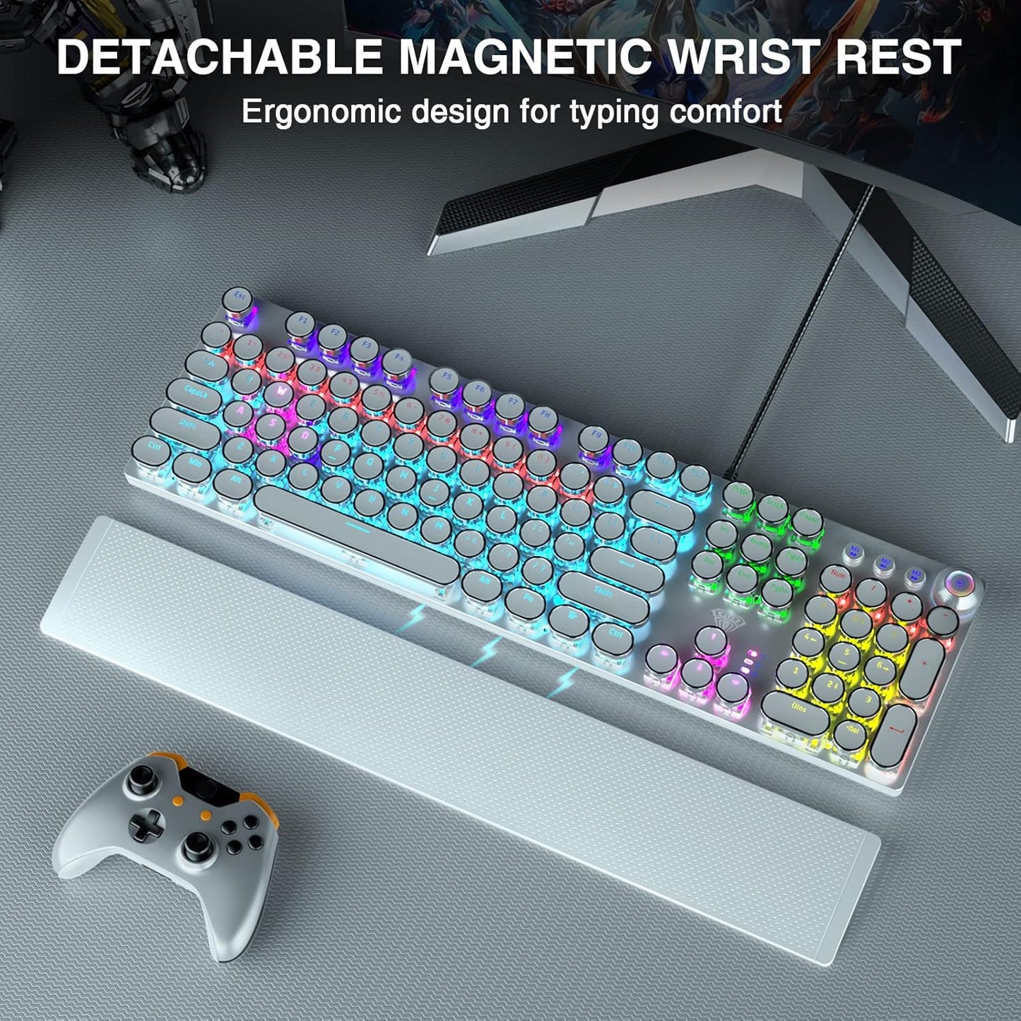 Typewriter Style Mechanical Gaming Keyboard