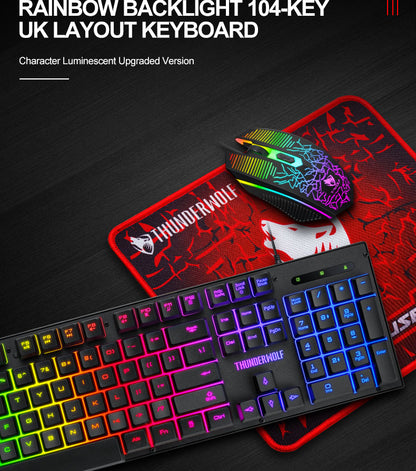 RGB Backlit Keyboard and Mouse Combo