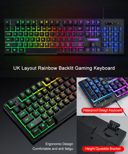 RGB Backlit Keyboard and Mouse Combo